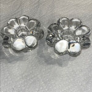 Elegant Glass Flower-Shaped Home Accents